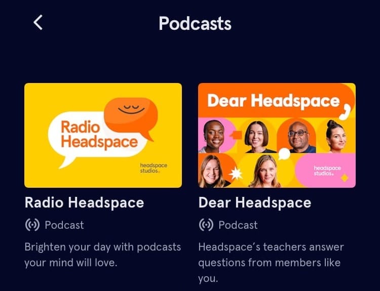 headspace podcasts