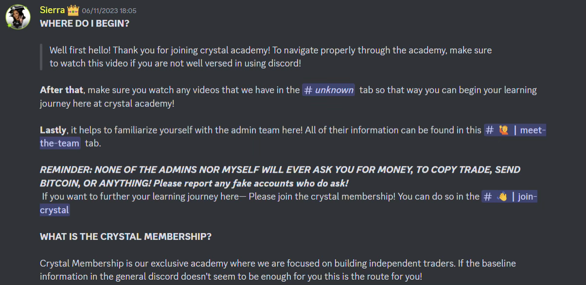 how much does crystal academy cost?