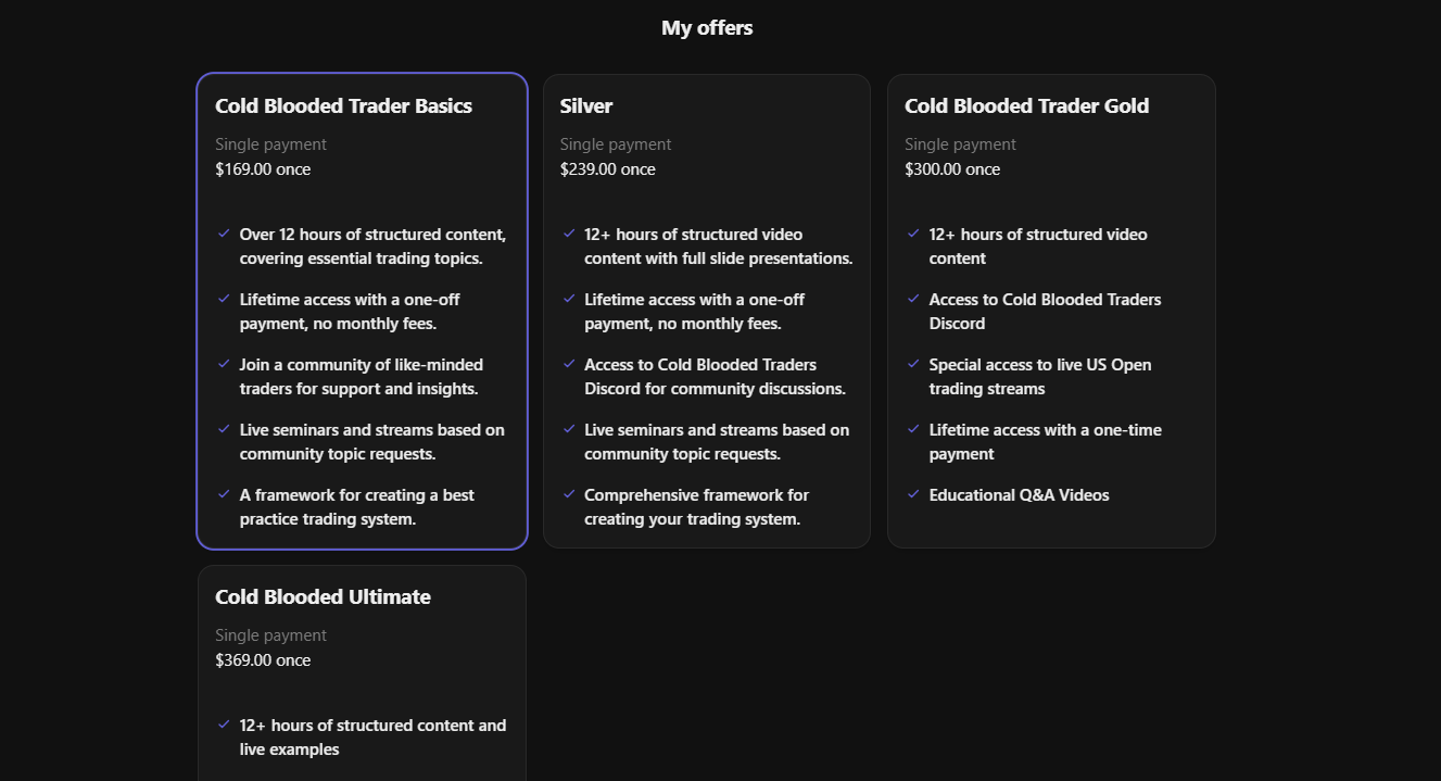 membership tiers