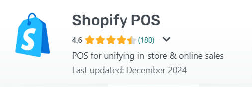 shopify pos getapp score