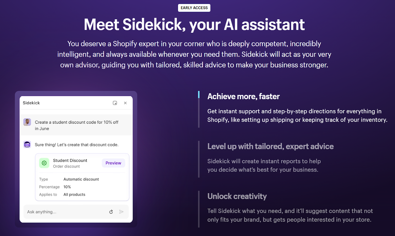 shopify sidekick