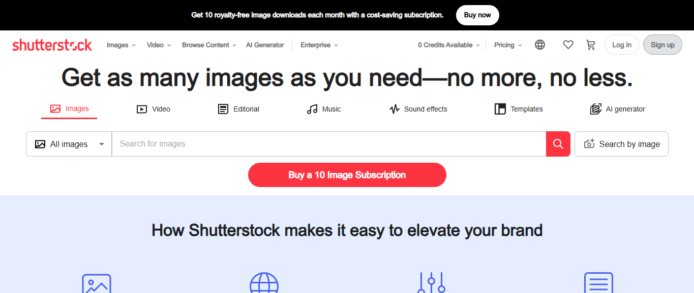 shutterstock screenshot