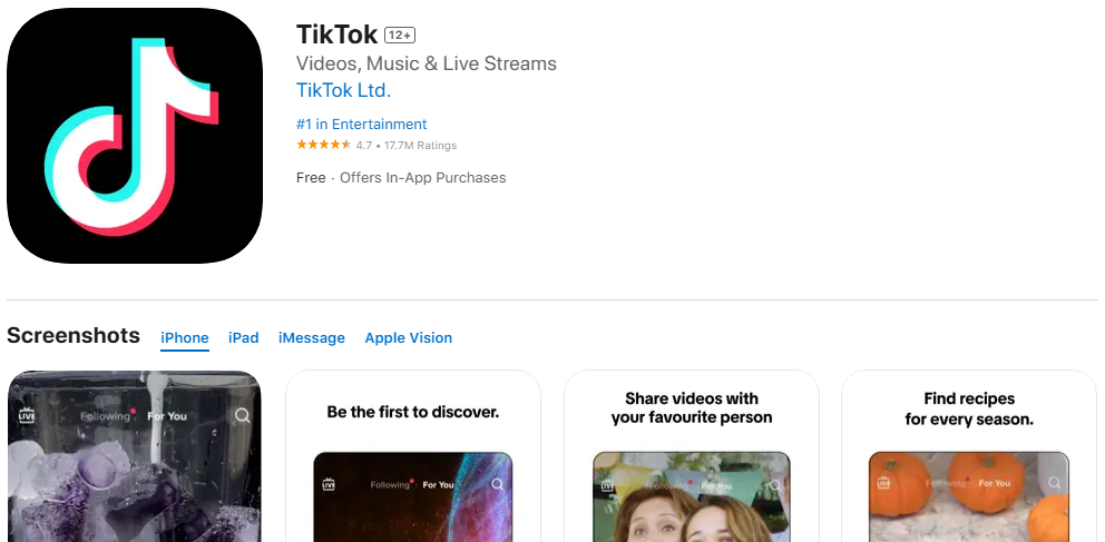 tiktok app