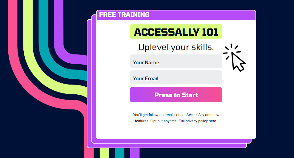 AccessAlly 101 training course