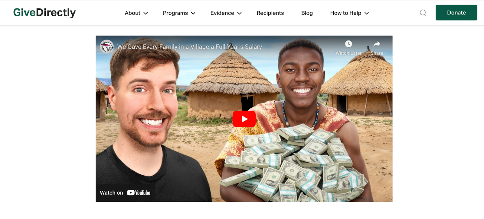 mrbeast global outreach philanthropy