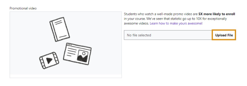 udemy upload file