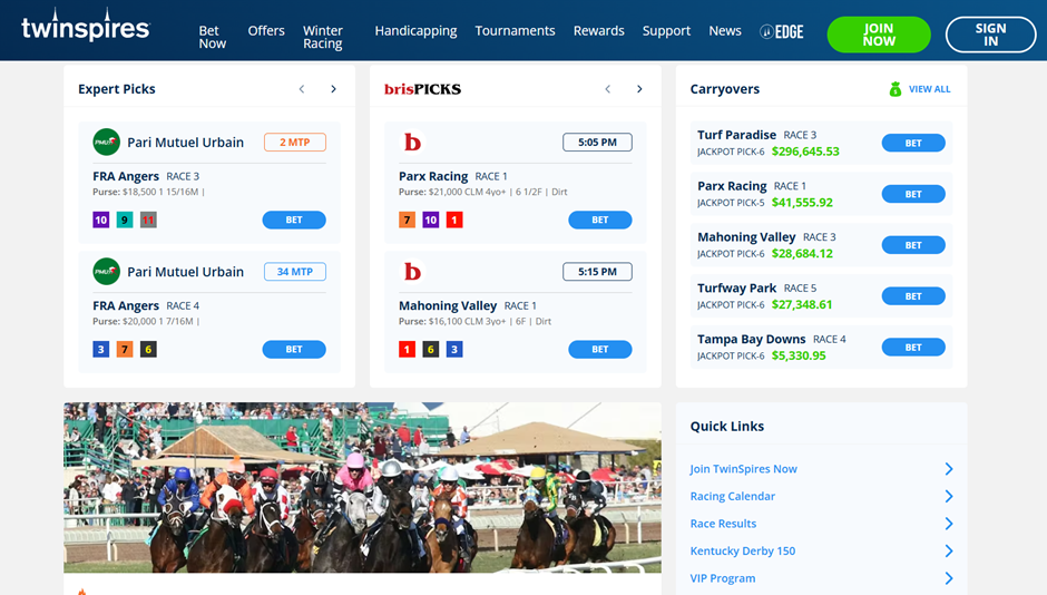 twinspires coverage
