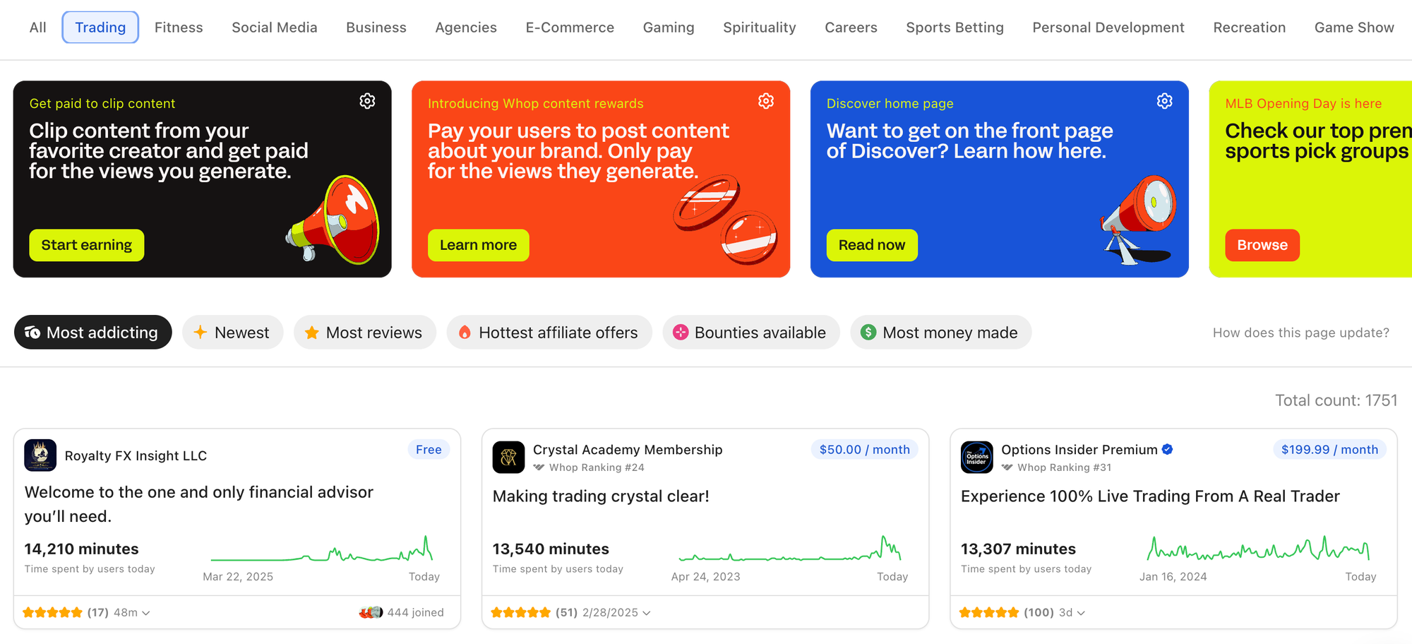 whop trading