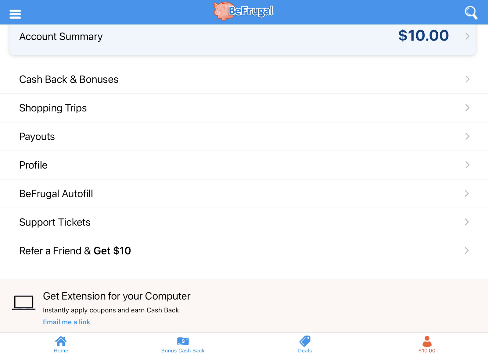 befrugal referral