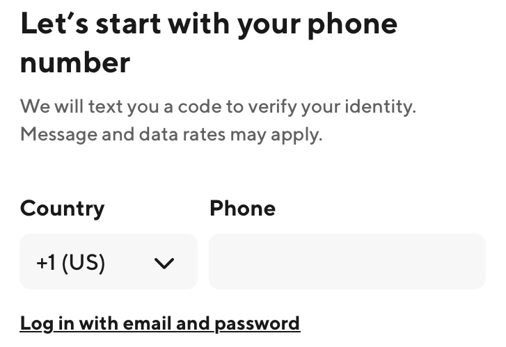 dasher sign up