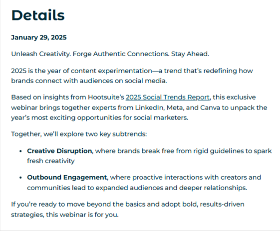 hootsuite details