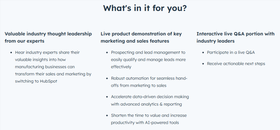 hubspot blurb