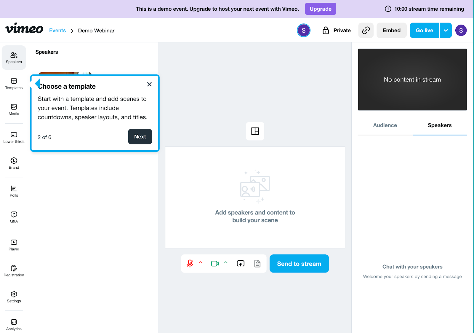vimeo tempalts