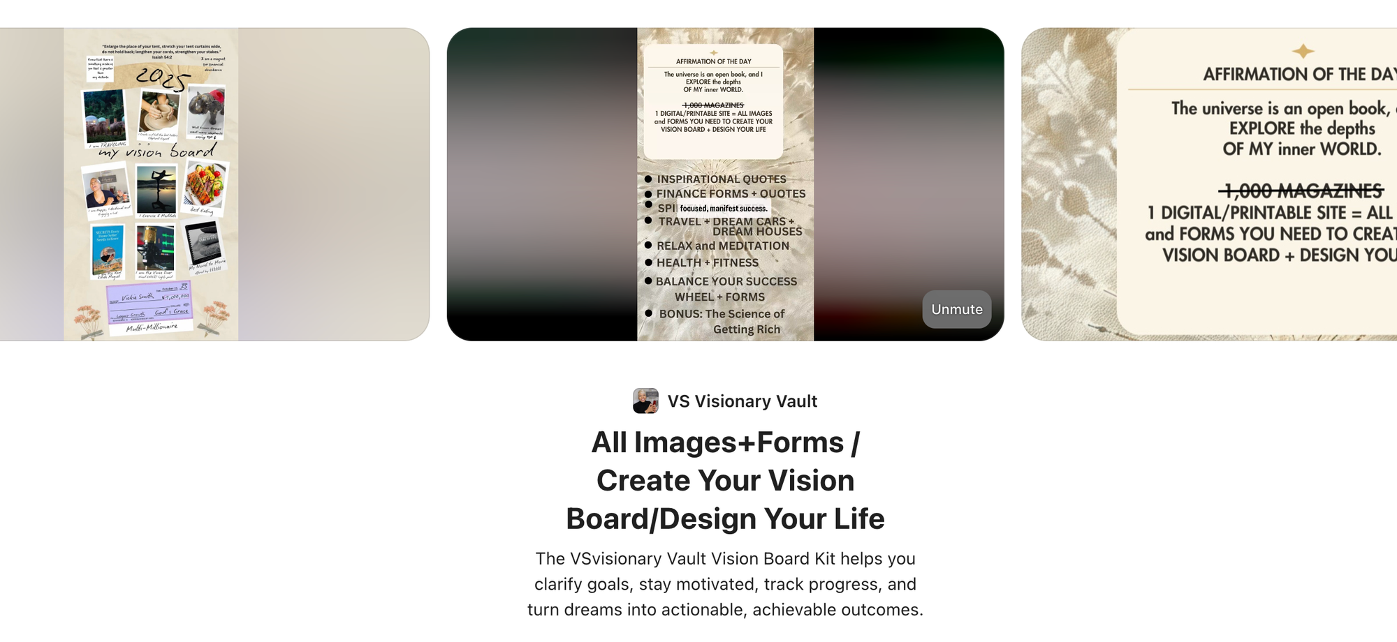 vision board