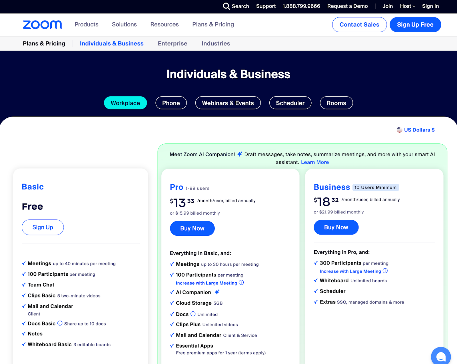 zoom pricing