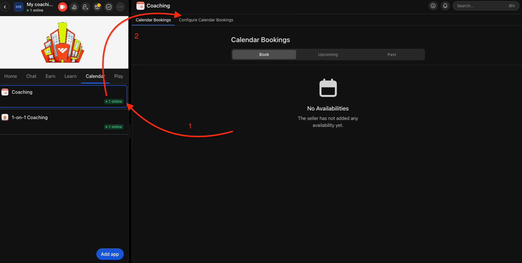 calendar bookings