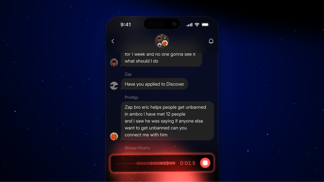 whop voice notes