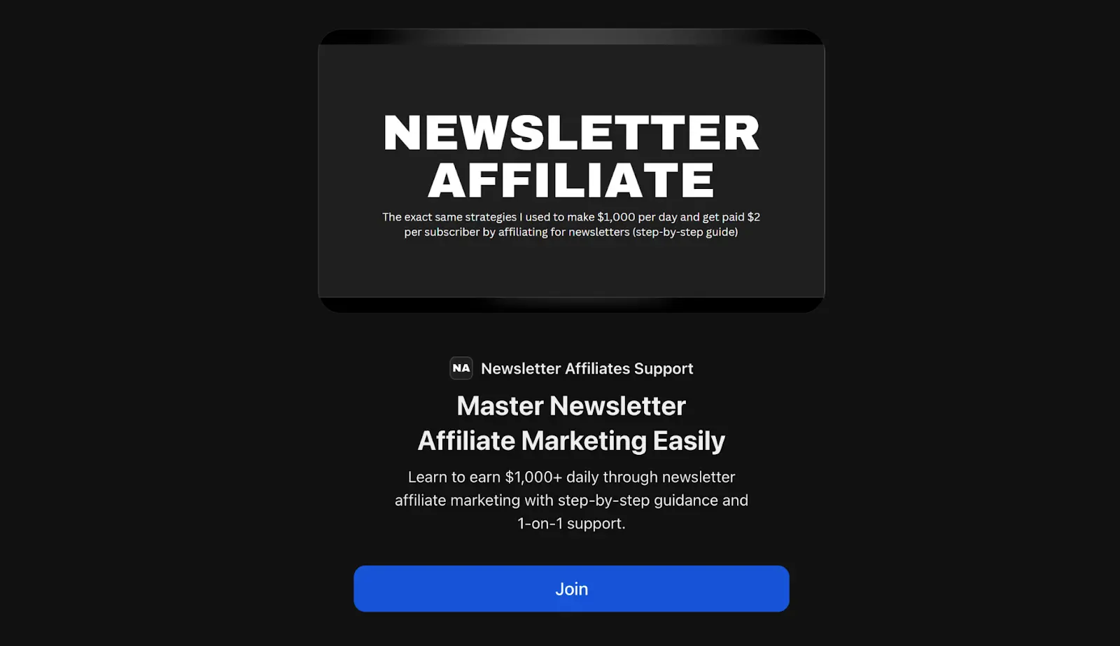newsletter affiliate whop