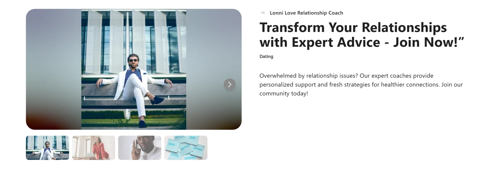 lonni love relationship coach whop