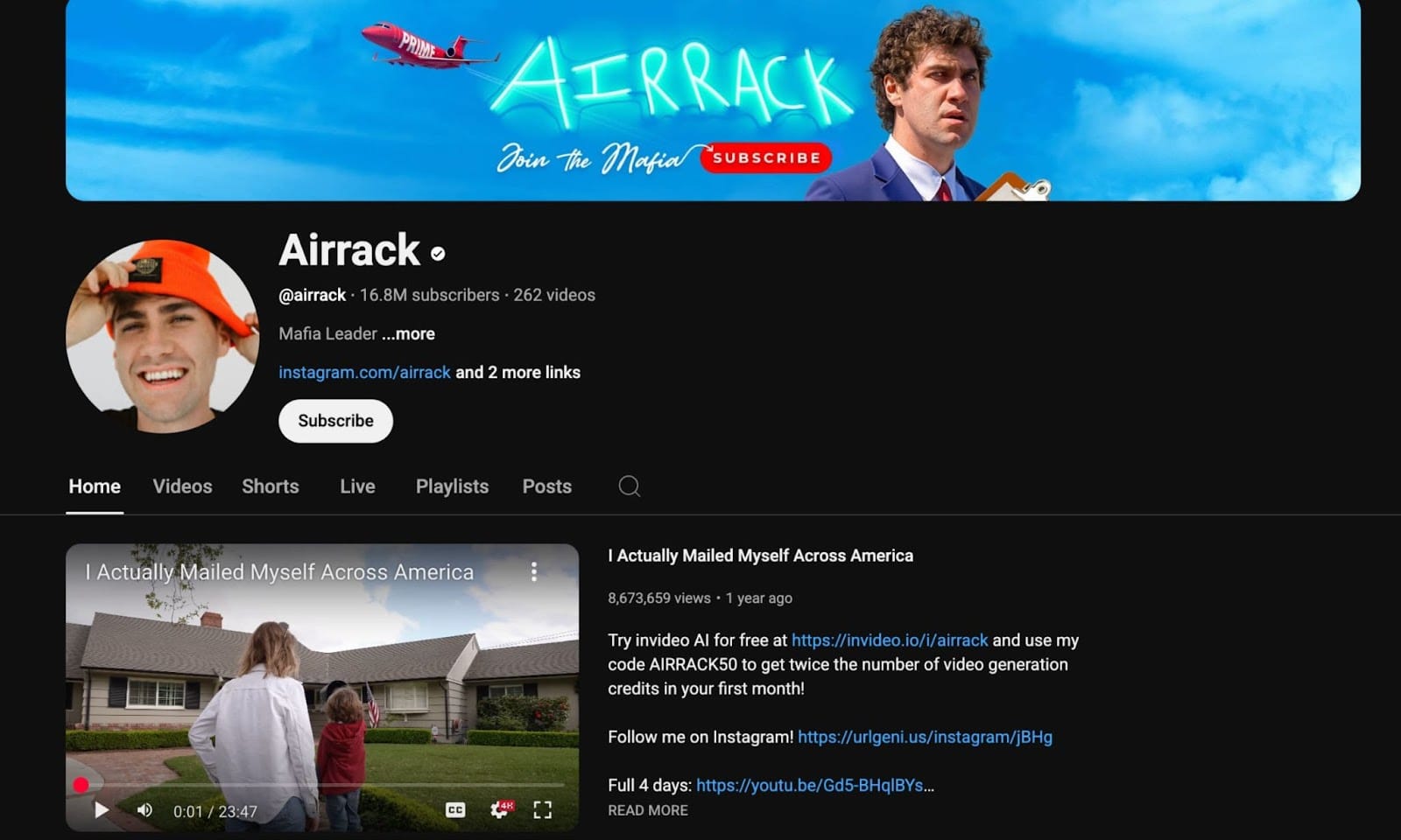 aiirack yiutube