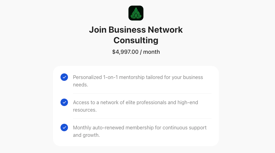 screenshot consultant business