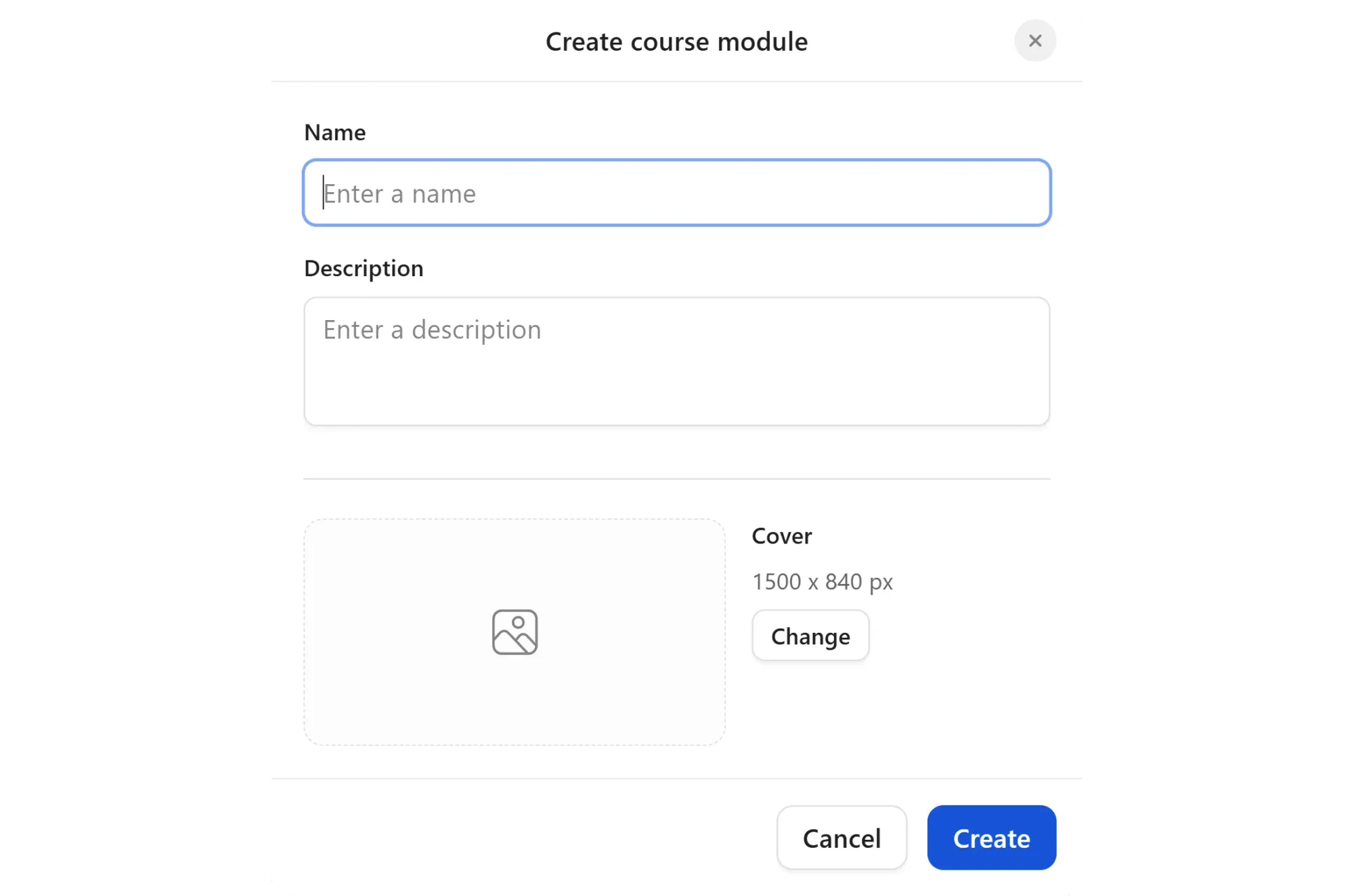 create course module