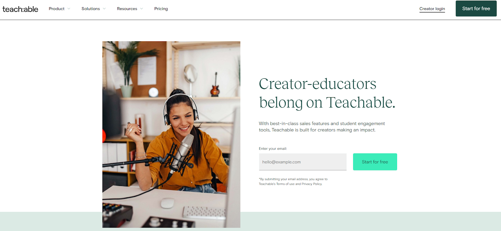 teachable website