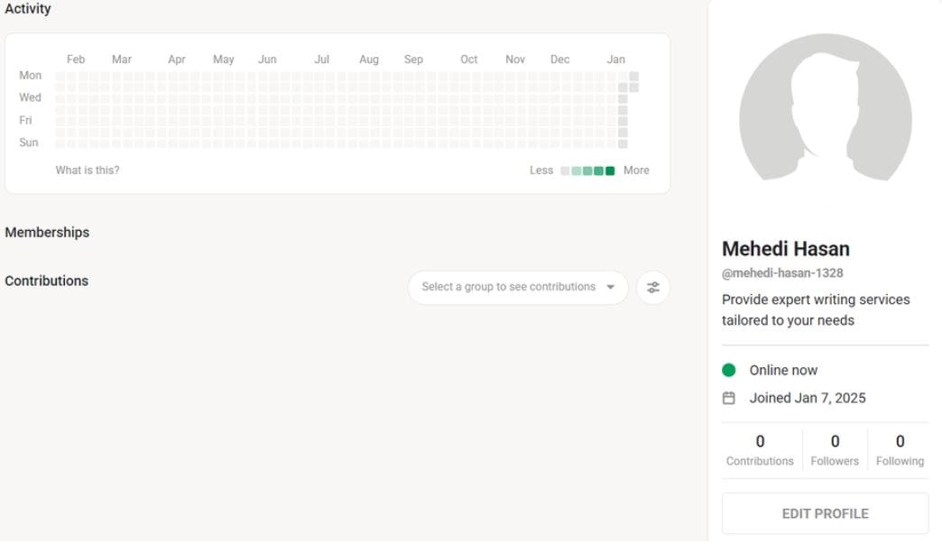 Skool members profile