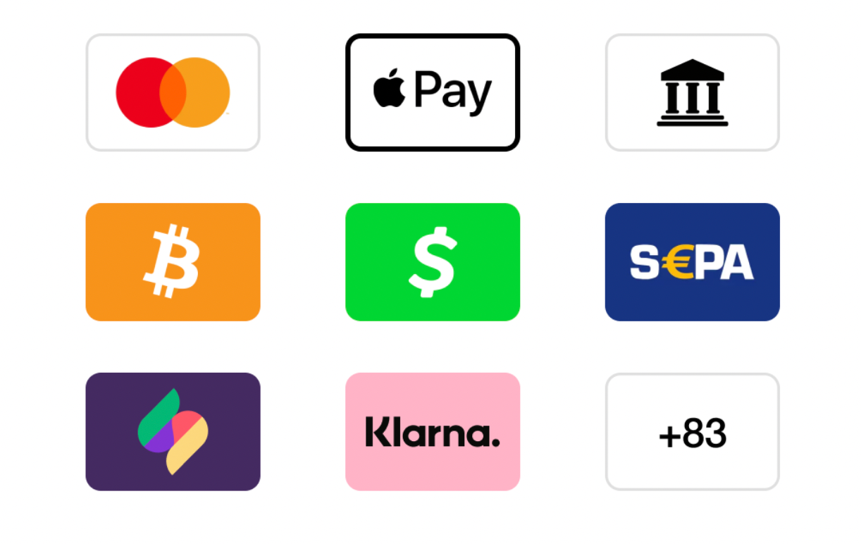 payment mehtods whop