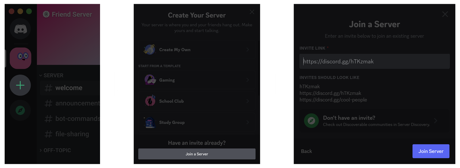 How to join a Discord server