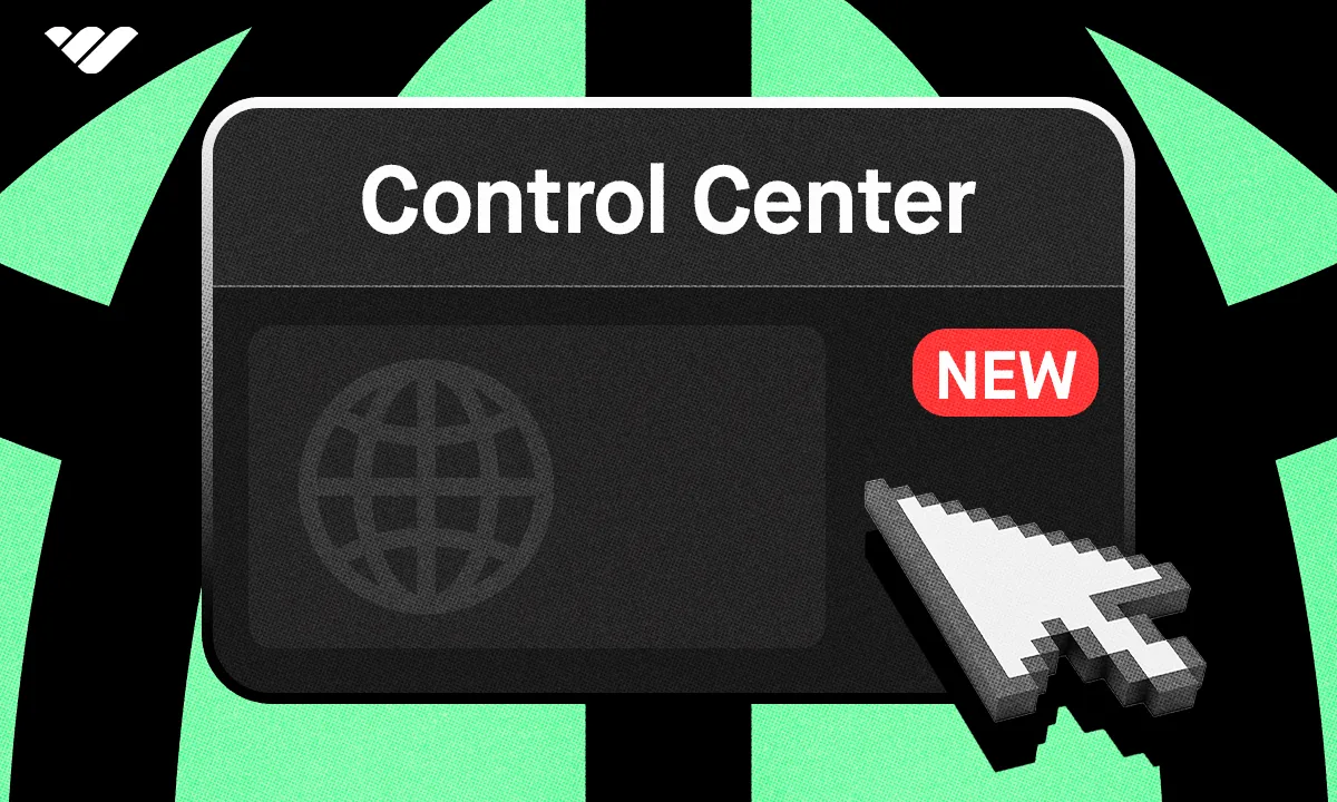 control center feature