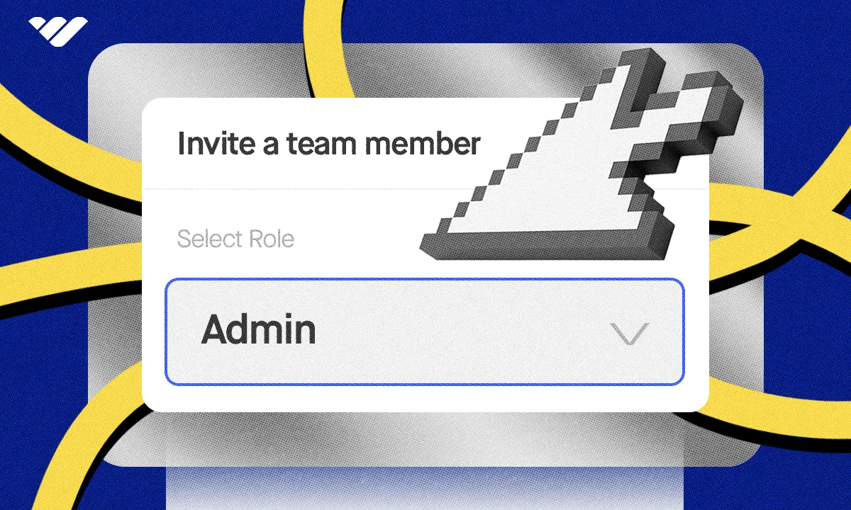 Whop's invite a team member modal