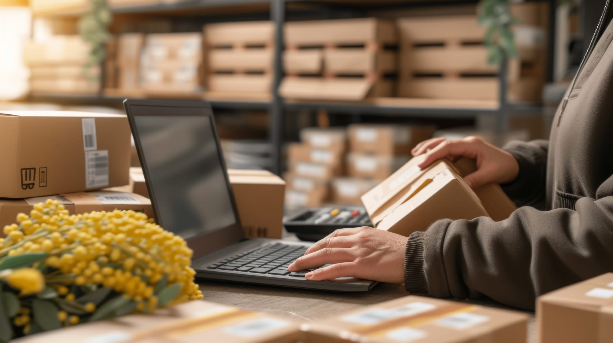 sending invoie in warehouse