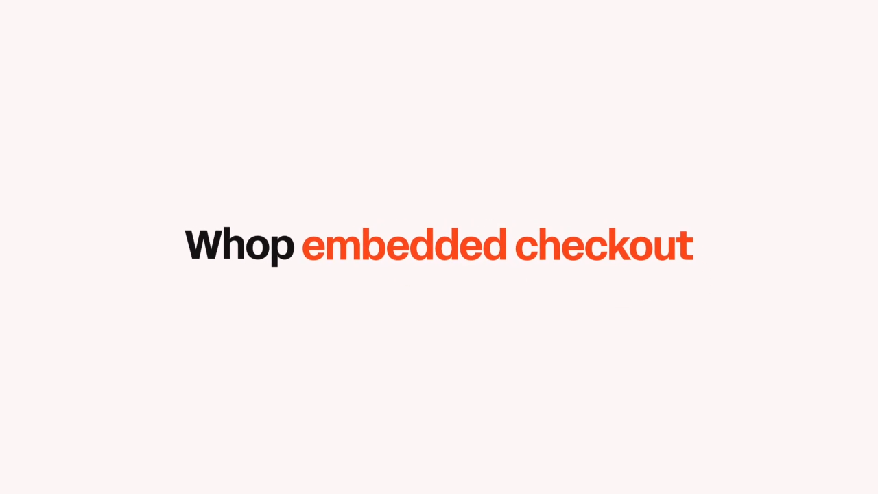 Embedded checkout