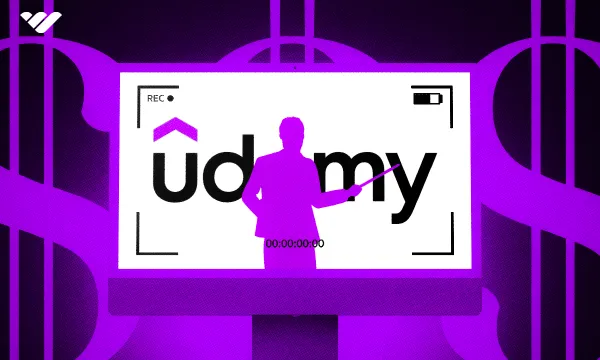 Digital image with the word udemy