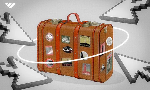 travel suitcase mouse compute mouse