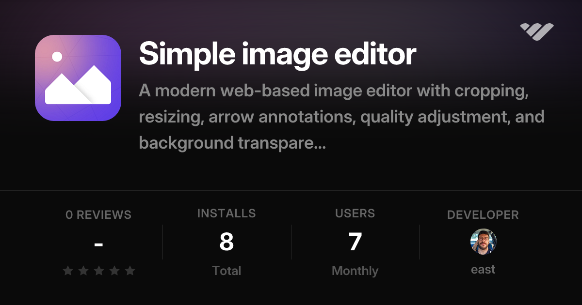 Simple image editor | Whop