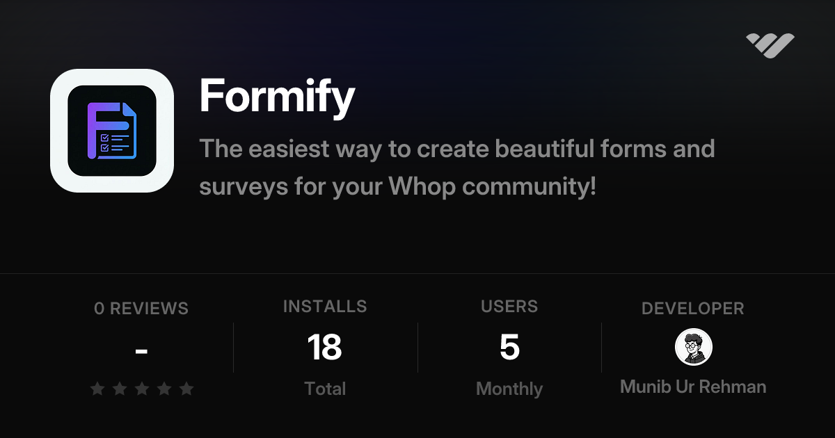 Formify | Whop
