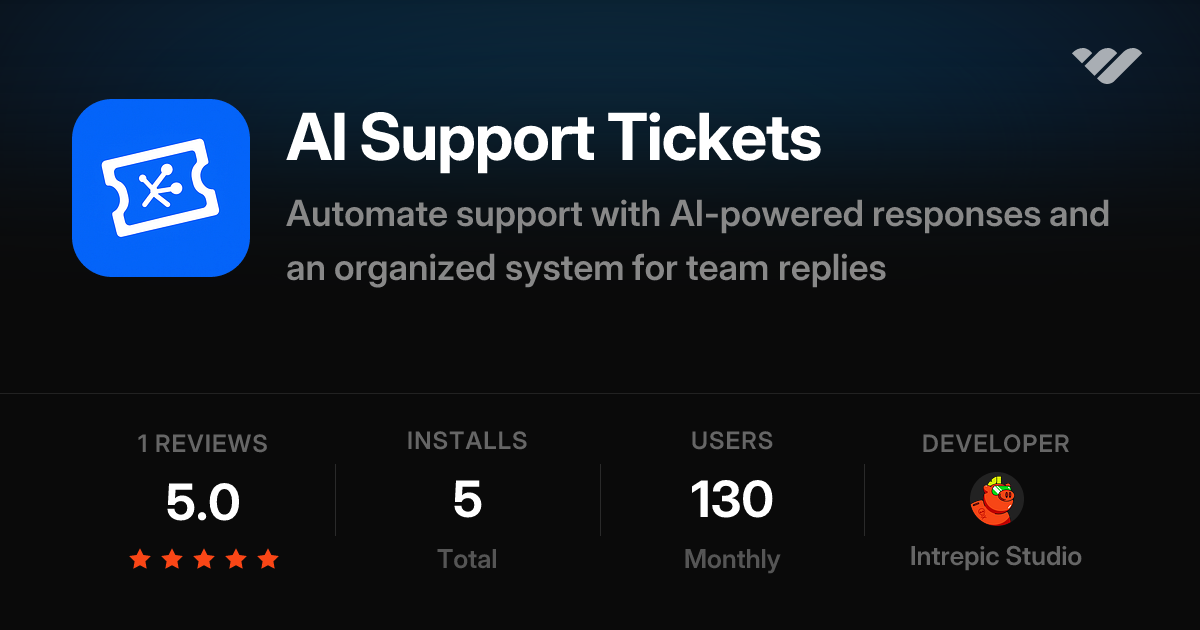 AI Support Tickets | Whop