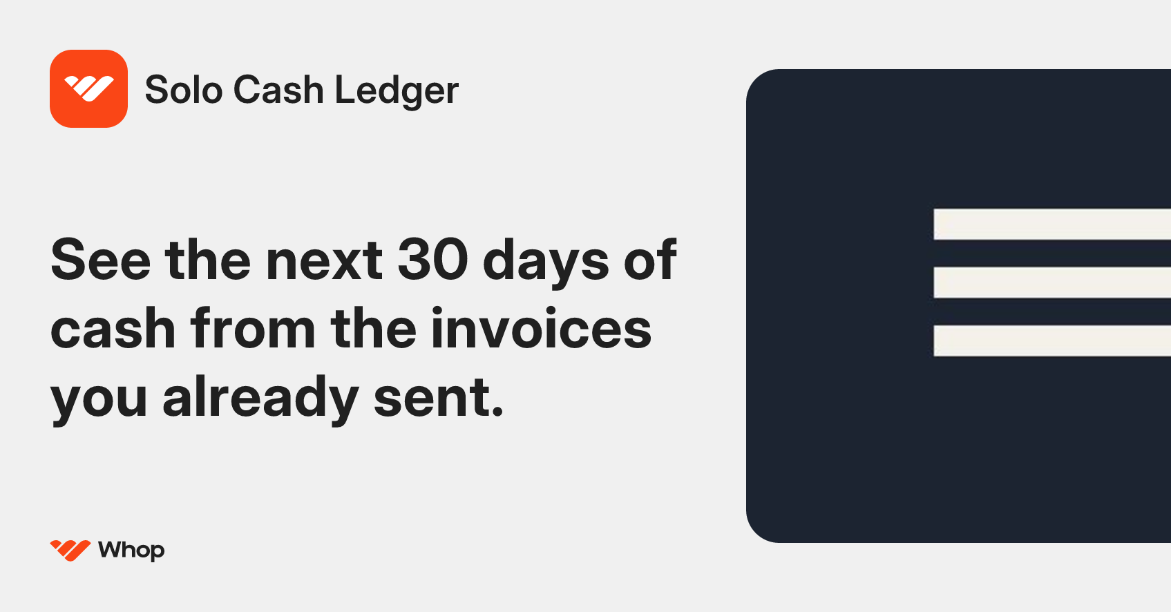 Solo Cash Ledger: invoices, unpaid, and 30-day cash in one sheet