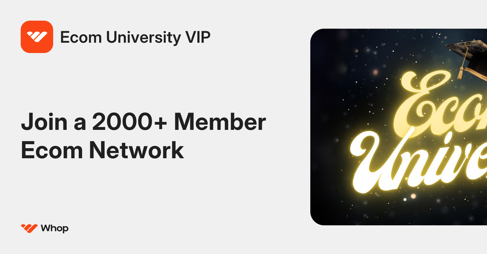 Ecom University VIP | Whop