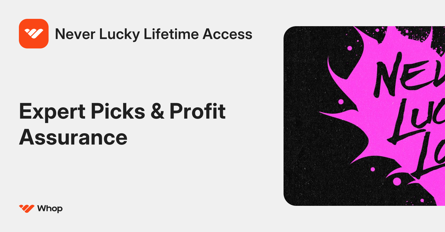 Never Lucky Lifetime Access | Whop