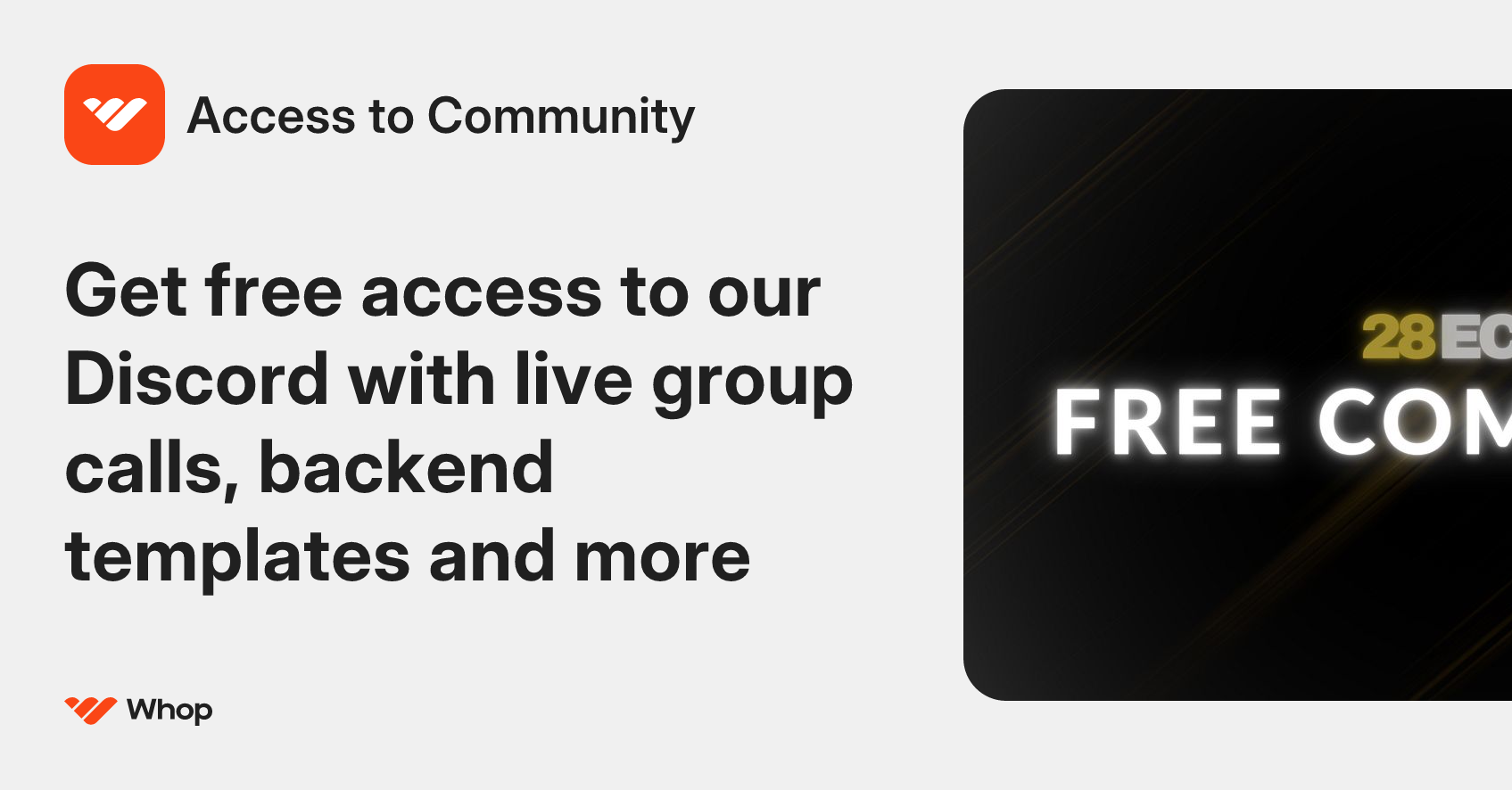 Access to Community | Whop