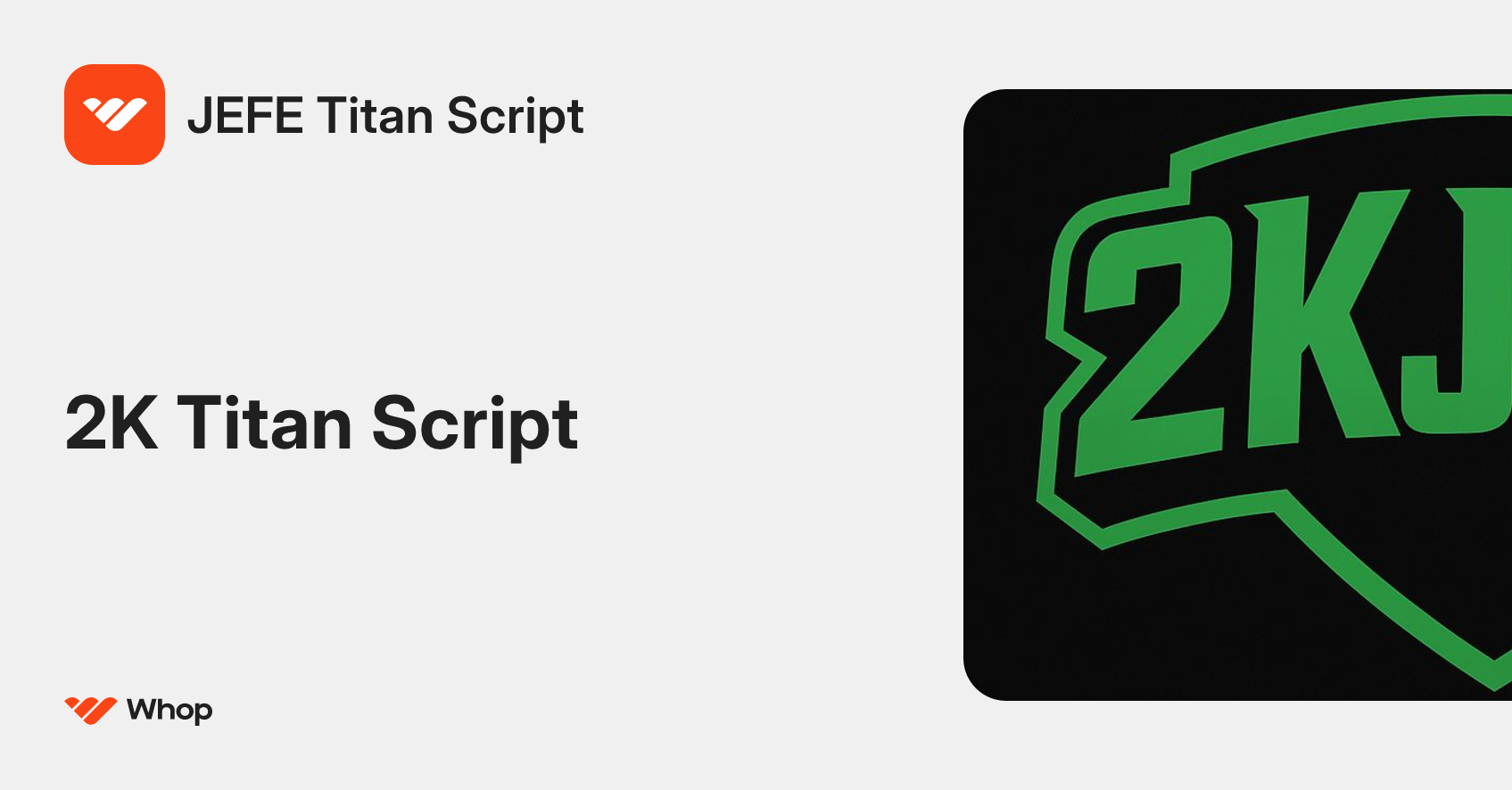 JEFE Titan Script | Whop