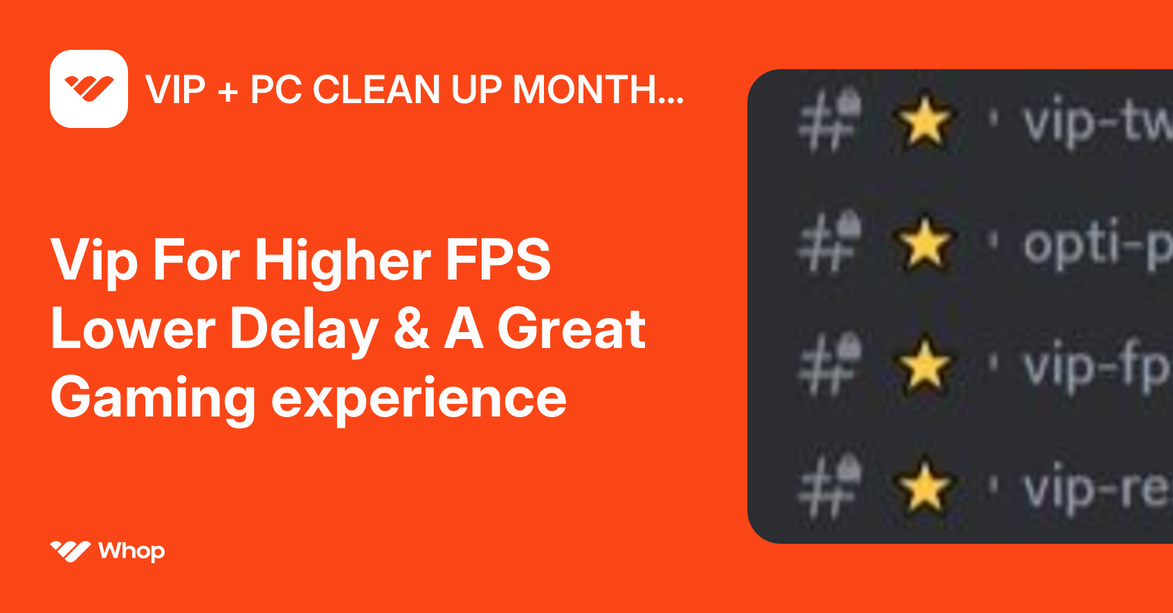 VIP + PC CLEAN UP MONTHLY | Whop
