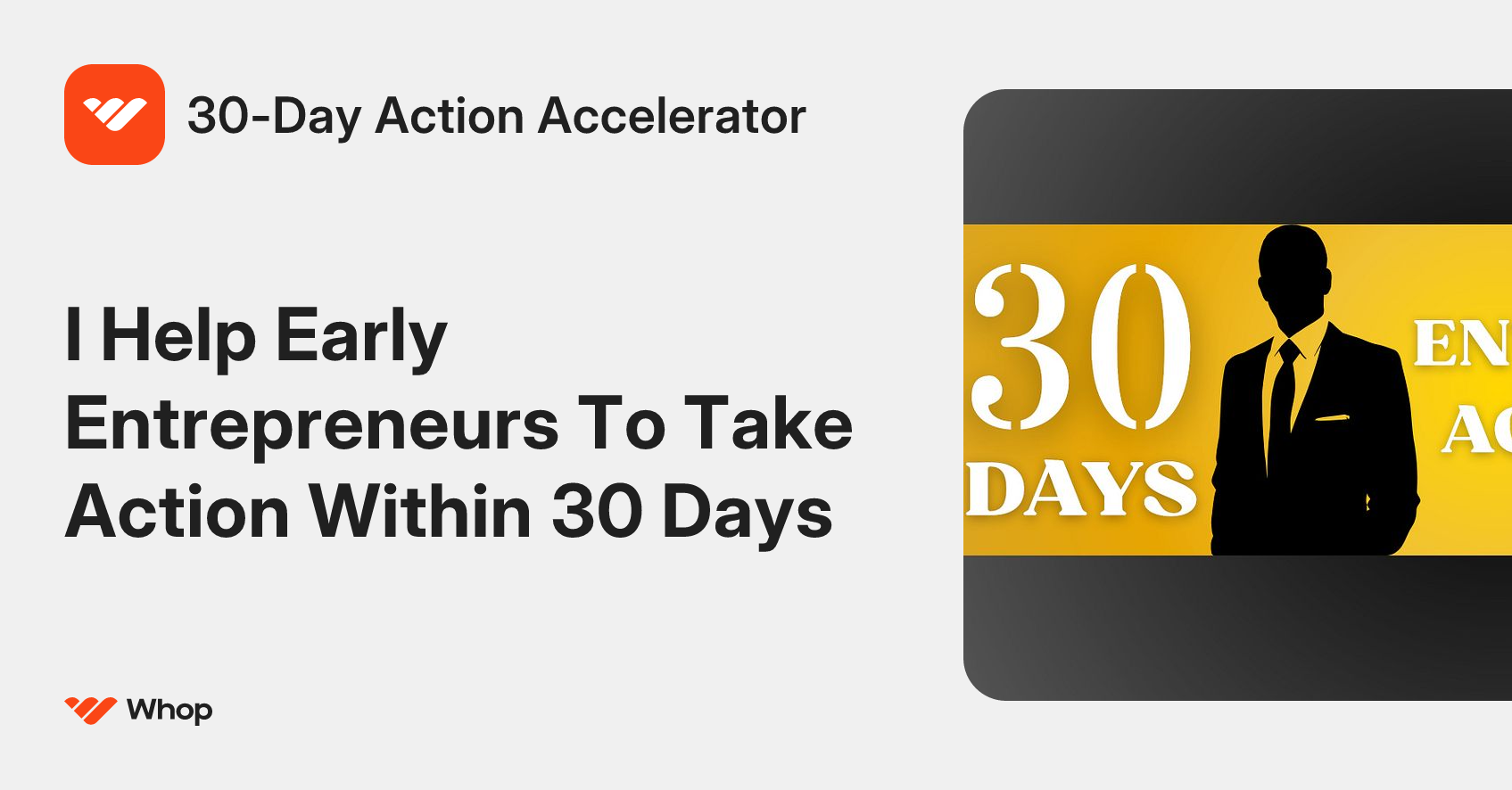 30-Day Action Accelerator | Whop