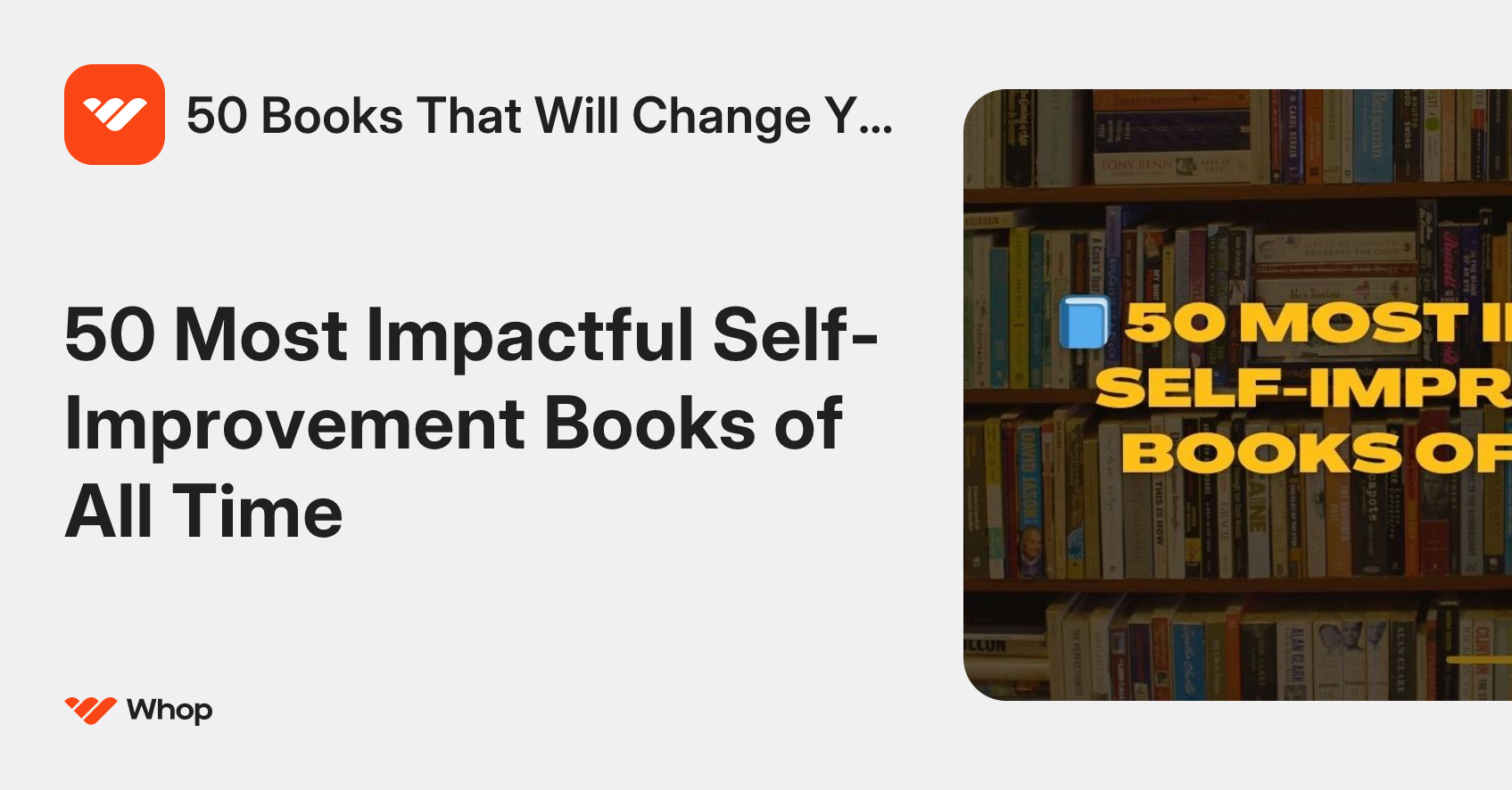 50 Books That Will Change You