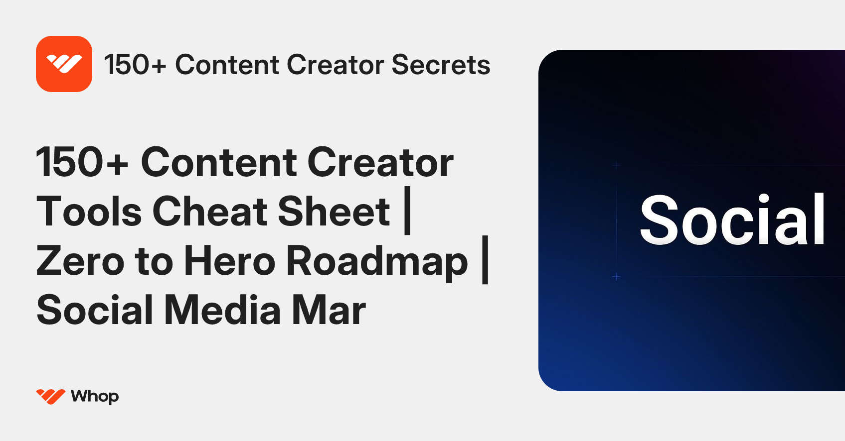 150+ Content Creator Secrets | Whop