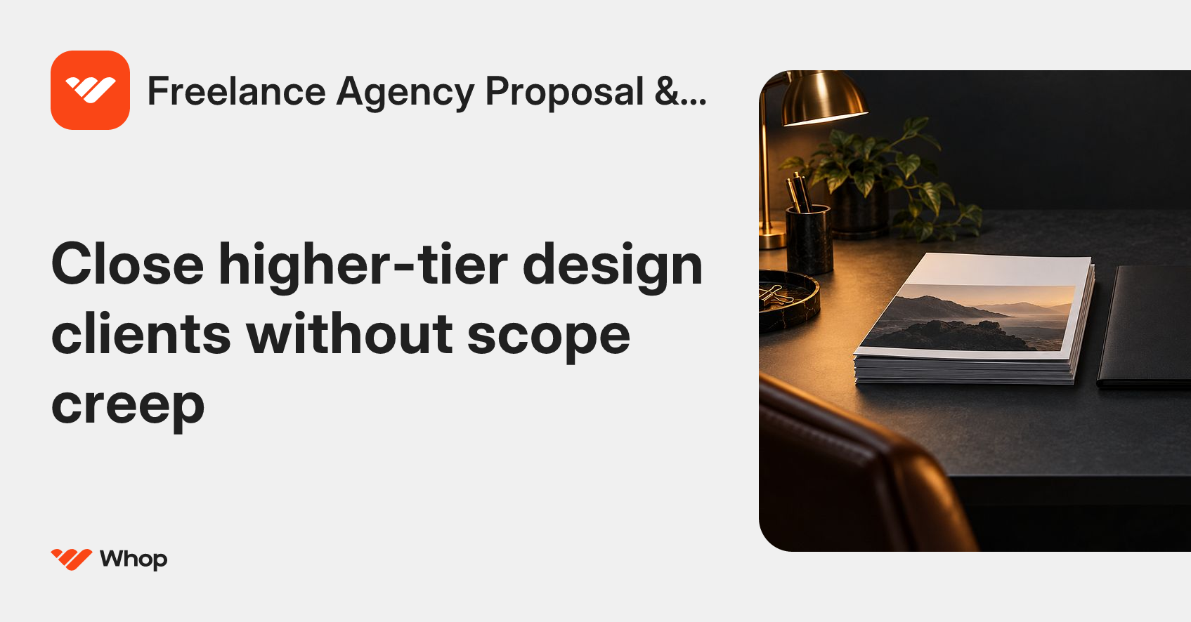 Freelance Agency Proposal & Scope Kit | Whop