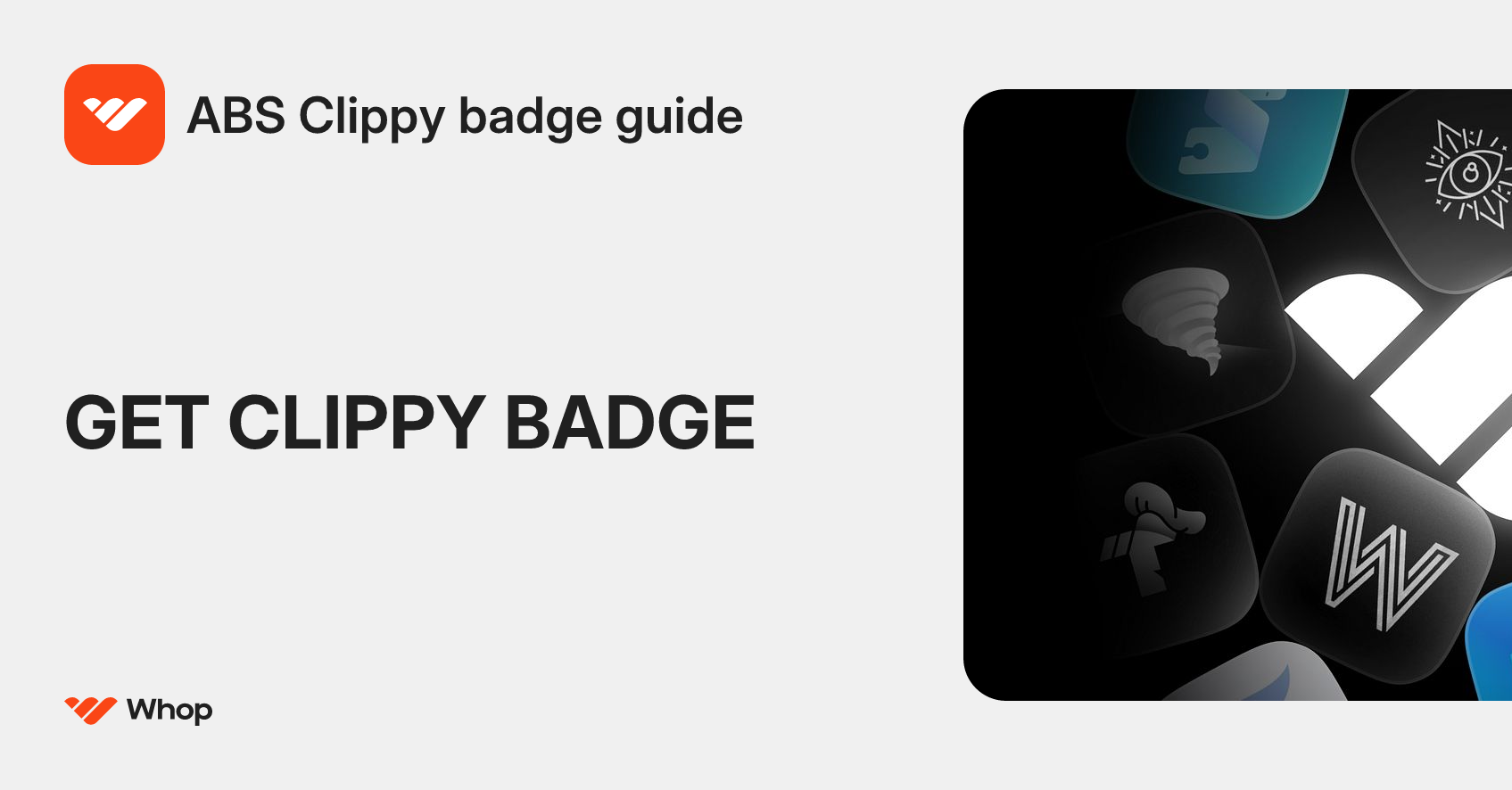 ABS Clippy badge guide | Whop